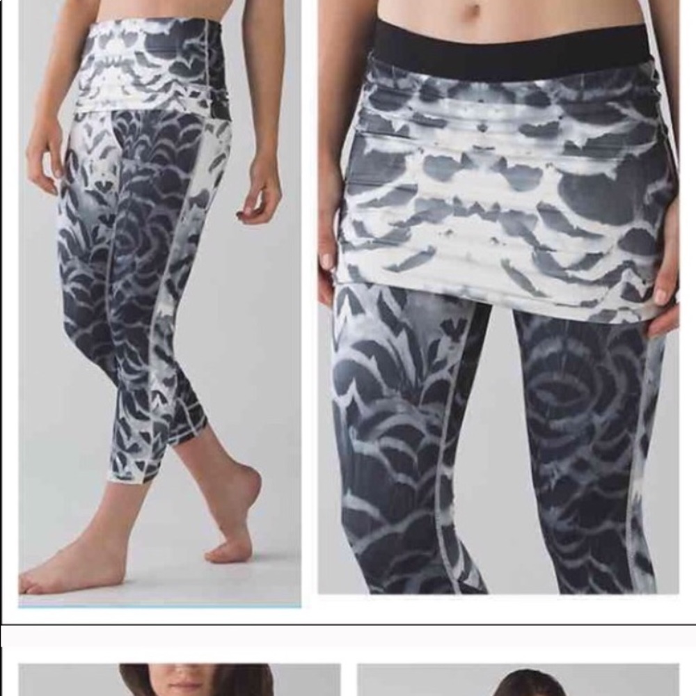 Lululemon WU Folder Over High Rise size 6 crop